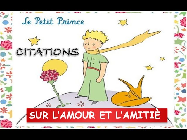 Citation le Petit prince amour, un langage universel