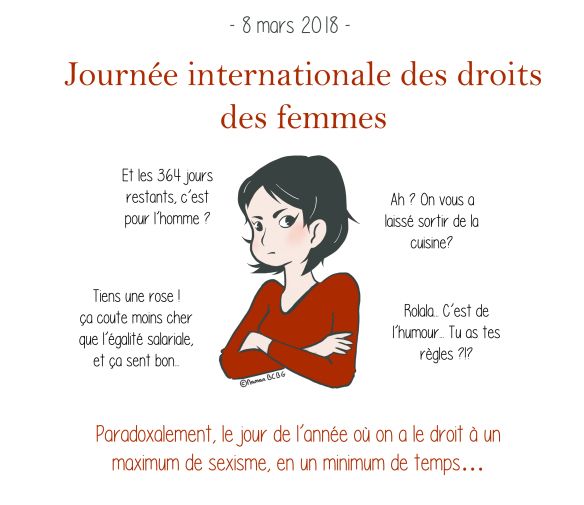 Journée de la femme humour citation: La vie, c'est du mascara