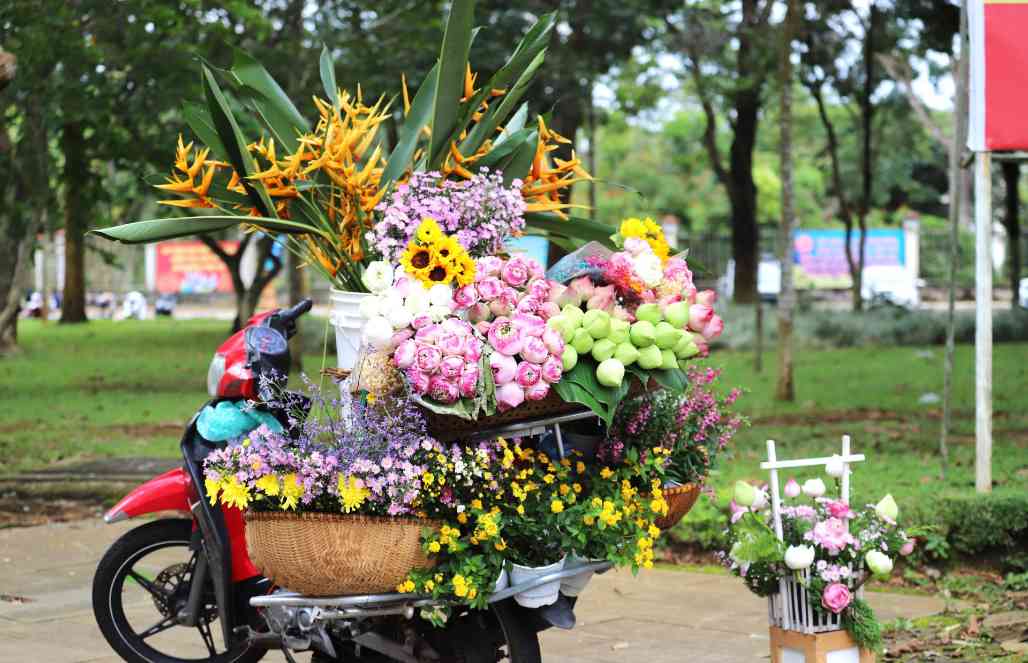 stt bán hoa tết