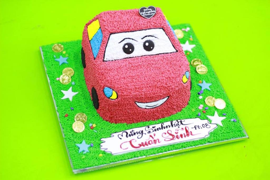 Tổng hợp ảnh bánh sinh nhật ô tô cho bé ngộ nghĩnh, dễ thương nhất