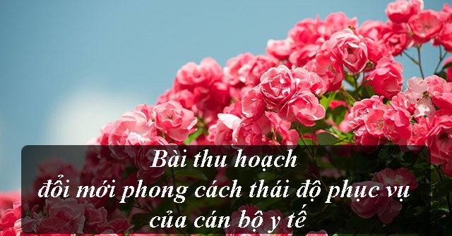 Bài thu hoạch đổi mới phong cách thái độ phục vụ của cán bộ y tế | Tổng hợp những câu nói nhận đạo và đời sống hay nhất trên đời